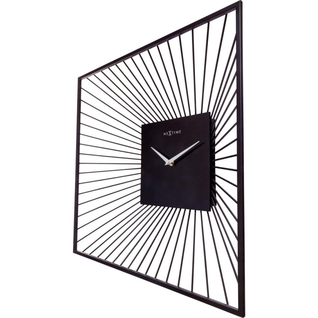 CHOIDE MUR NEXTIME Square 45x45x15 cm en métal noir