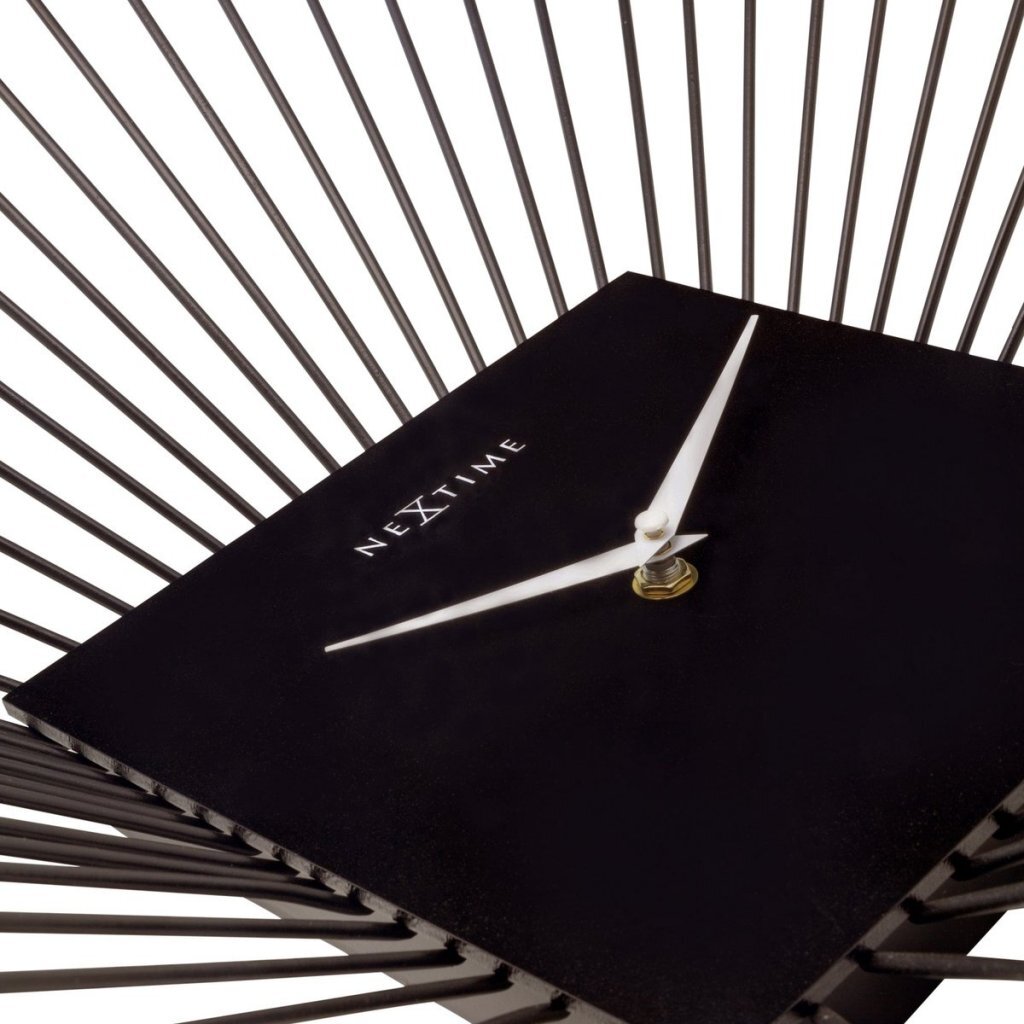 CHOIDE MUR NEXTIME Square 45x45x15 cm en métal noir