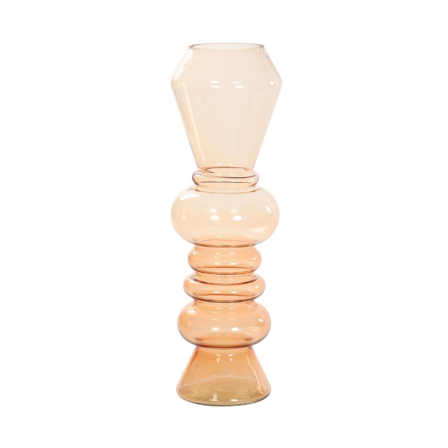 Vase lumineux et vivant verre ø13,5xh44,5cm