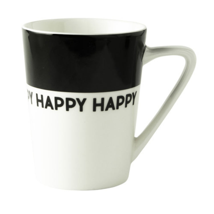 Rose néerlandaise rose hollandaise tasse heureuse blanche noire