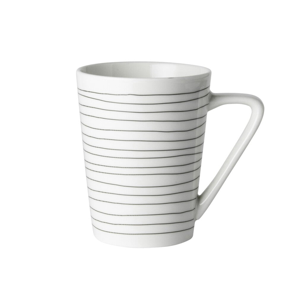 Rose néerlandaise hollandaise rose tasse blanche Stripe