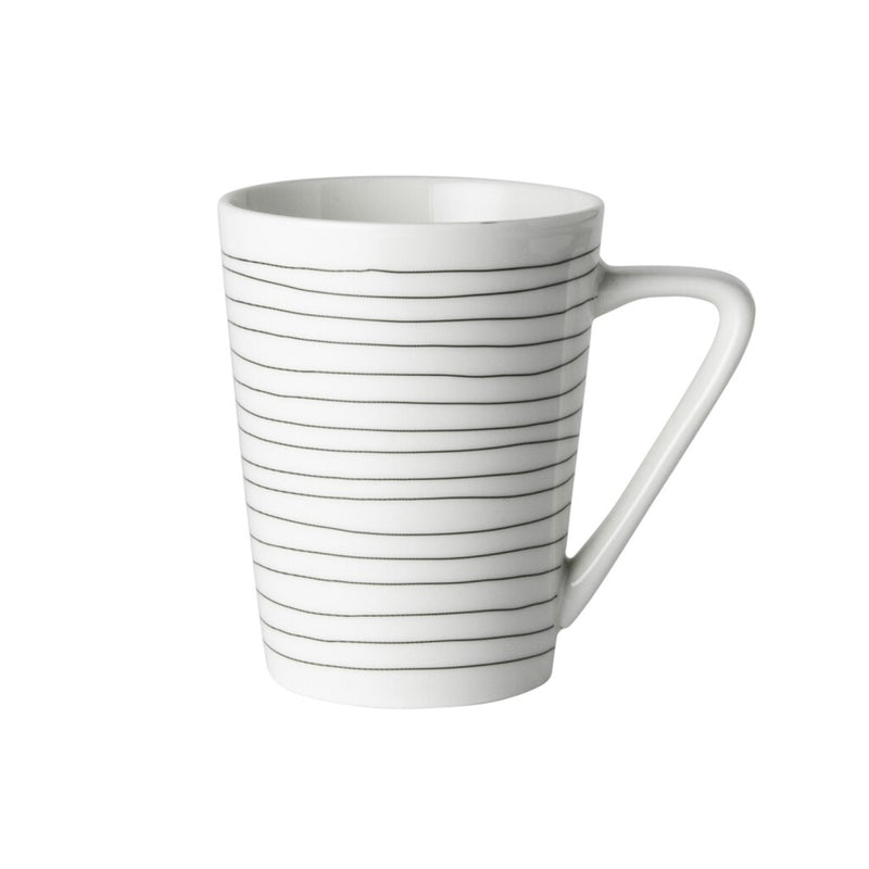Rose néerlandaise hollandaise rose tasse blanche Stripe