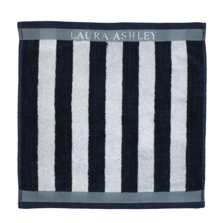 Laura Ashley Laura Ashley Cuisine Serviette à minuit Stripe 50x50 cm bleu foncé