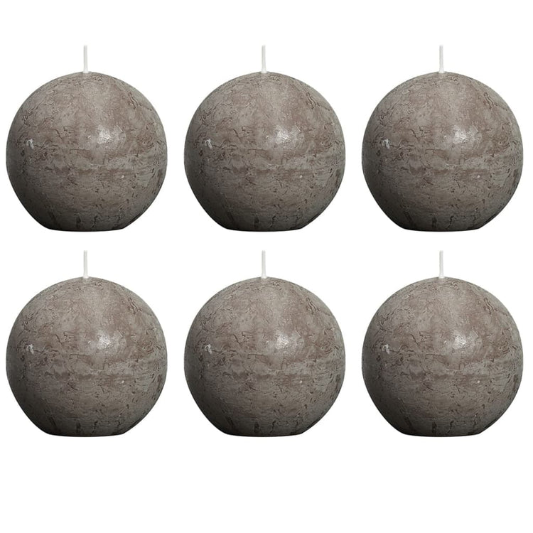 Bolsius bolsius bolkaard rustique 80 mm taupe 6 sts
