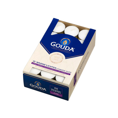 Gouda Gouda Tealights 45 pièces blanches