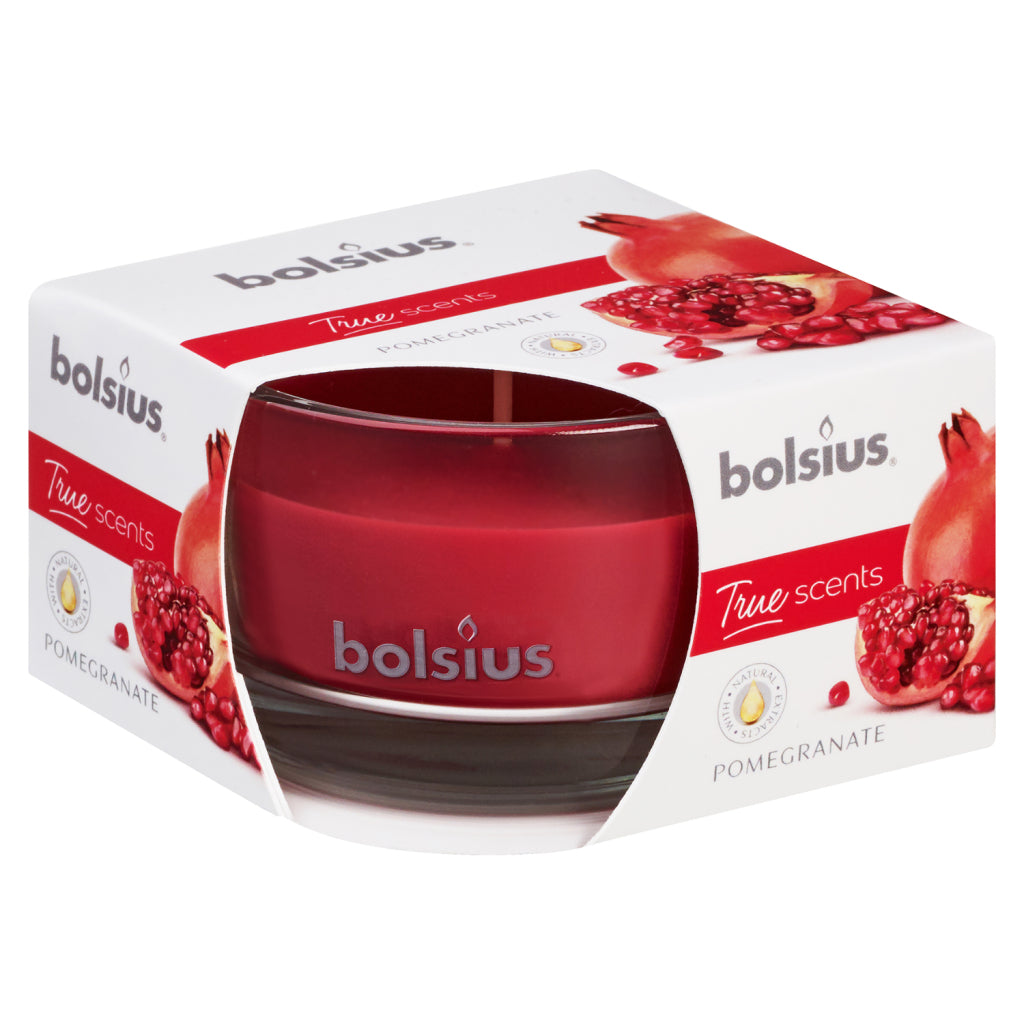 Bolsius Bolsius bougie parfumée en verre 80 50 cuillères à soupe de grenade
