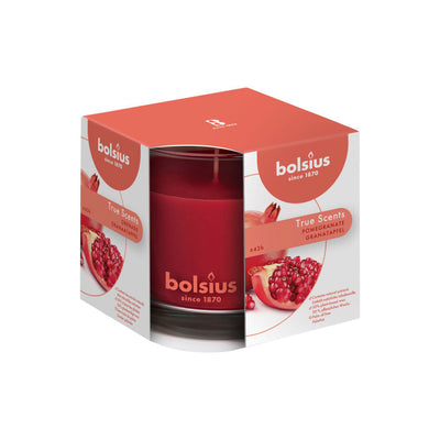 Bolsius Bolsius Bougie parfumée dans la grenade en verre 95x95 Vraies parfums