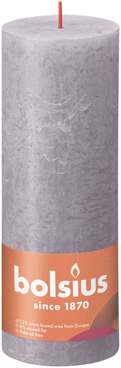 BOLSIUS Stume Bougie rustique lavande bleu 190x68 mm