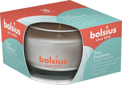 Bolsius Bolsius Bougie parfumée True Freshness Fresh Breeze 8 cm Verre décoration atmosphère