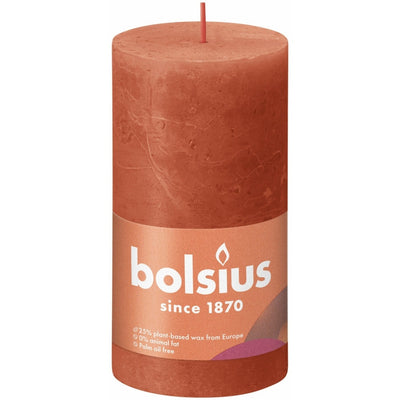 Bolsius Bolsius Stub Candle rustique 13x6,8 cm orange terrestre