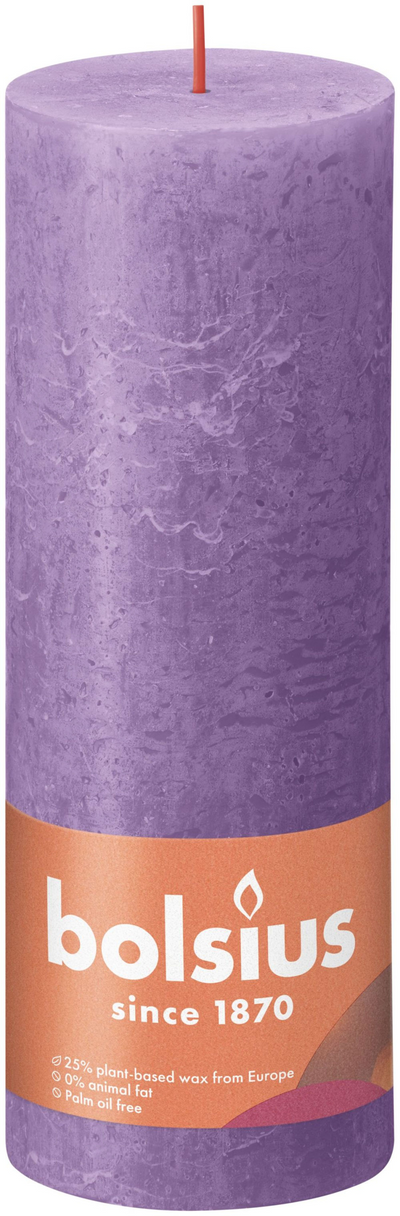 Bolsius Stub Bandle rustique violet 190x68 mm