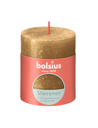 Bolsius Bolsius Stub Candle Smorming 8x6,8 cm d'or