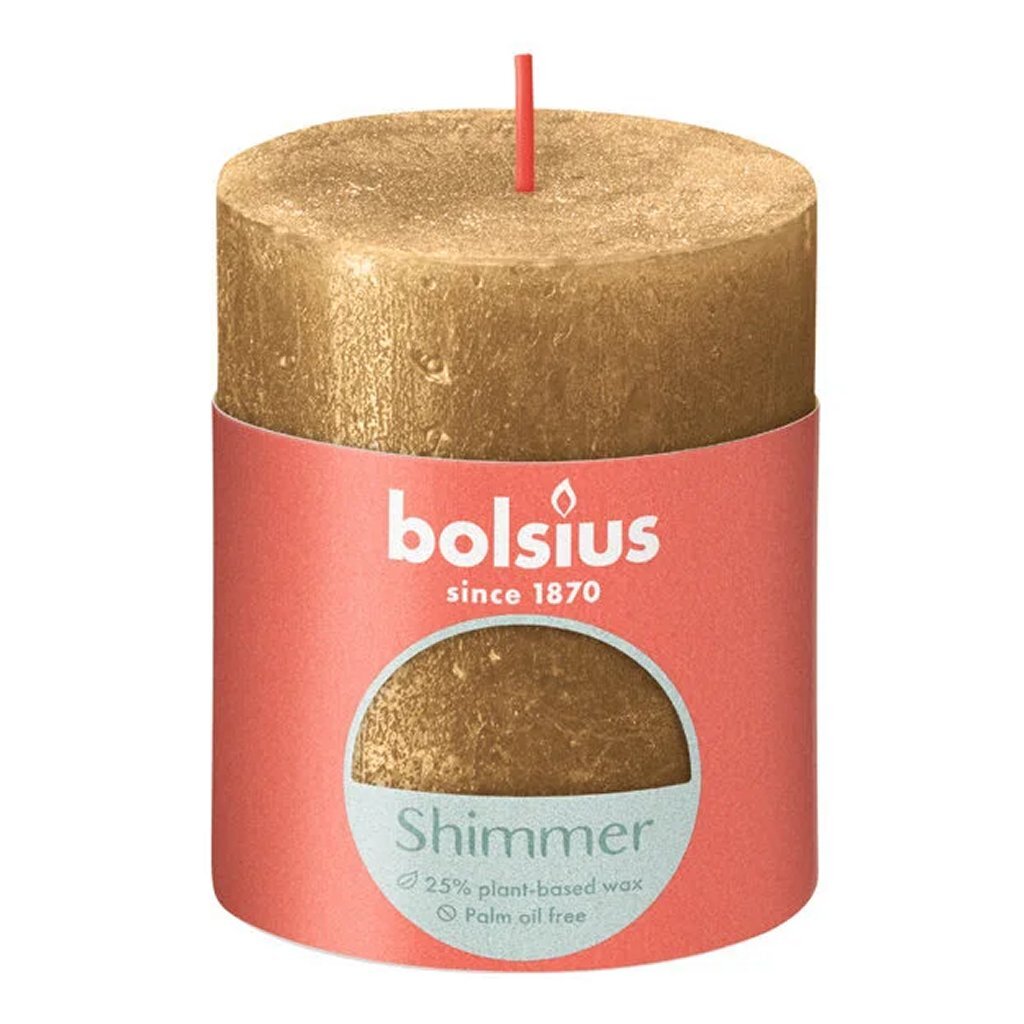 Bolsius Bolsius Stub Candle Smorming 8x6,8 cm d'or