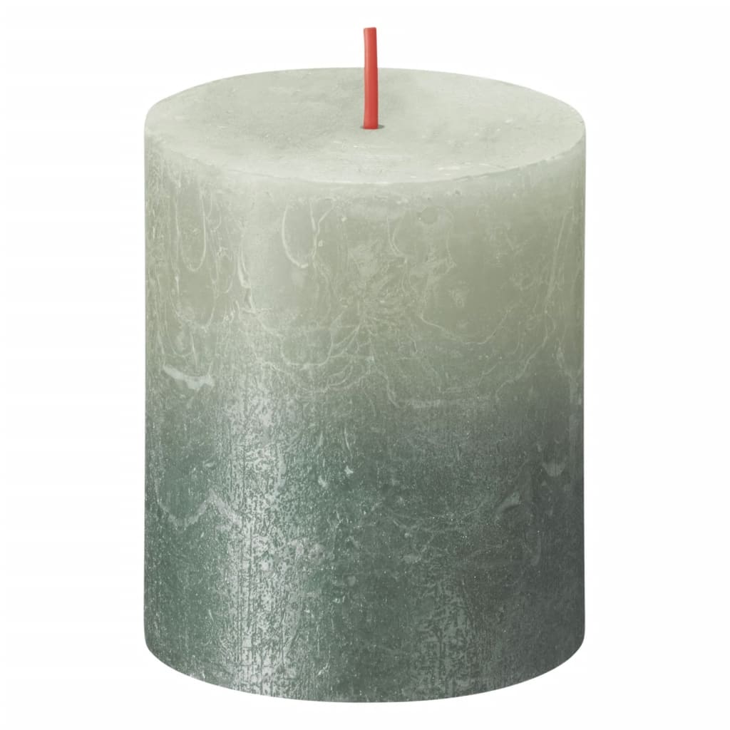 Bolsius Bolsius Stollen Sunset 4 St Rustic 80x68 mm brouillard vert vert