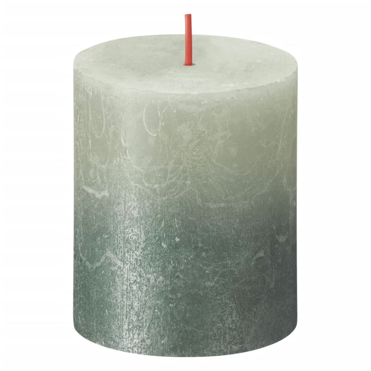 Bolsius Bolsius Stollen Sunset 4 St Rustic 80x68 mm brouillard vert vert
