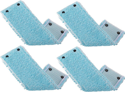 Leifheit clean twist m combi clean m chiffon de rechange pour essuie-sol avec boutons poussoirs super doux 33 cm lot de 4