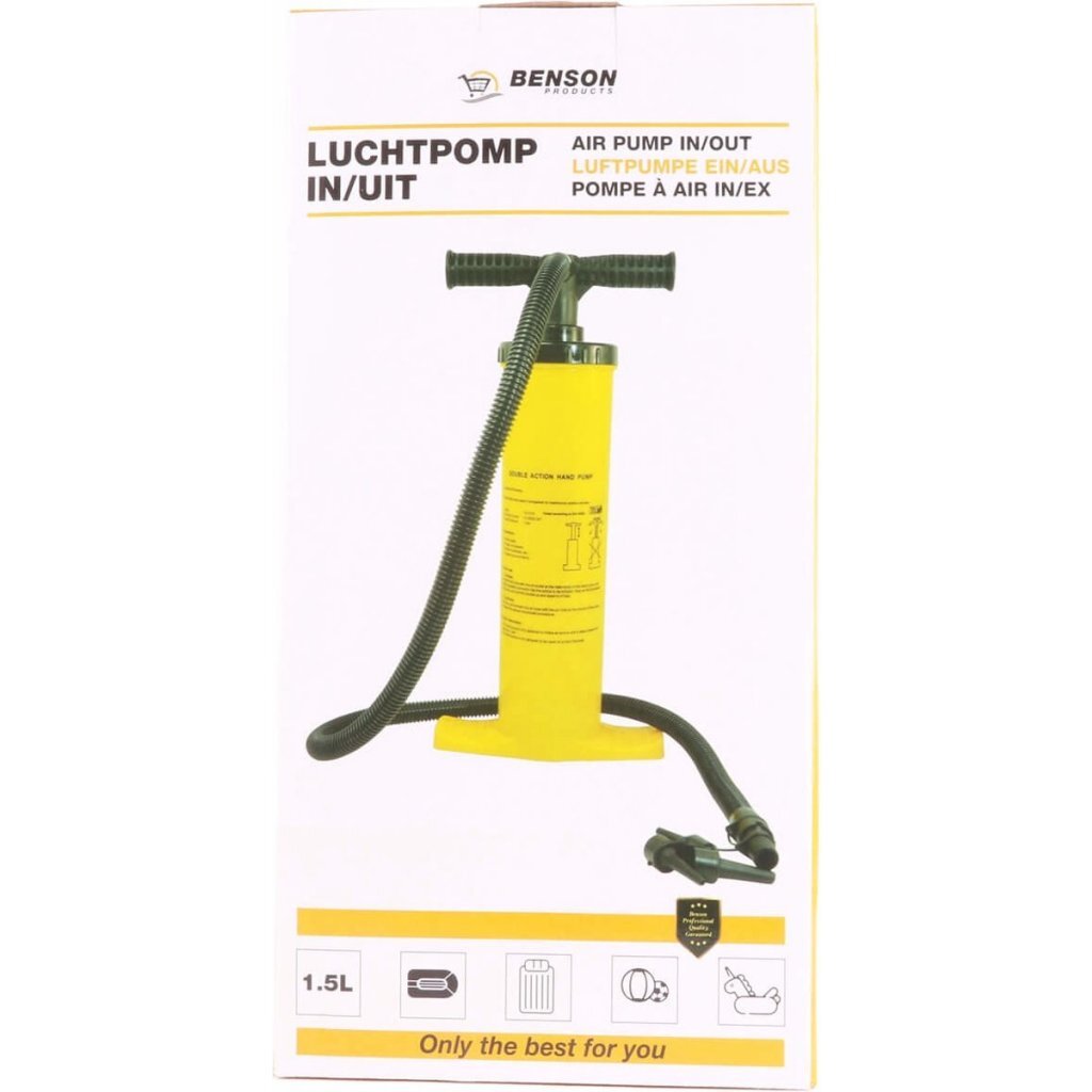 Pompe à air Benson 1,5l jaune noir