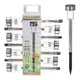 Pro Garden Garden Solarlamp 360 mm Ensemble en acier inoxydable de 7 pièces