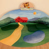 Paysage de montagne d'affichage vide pour Holztiger