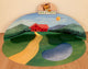 Paysage de montagne d'affichage vide pour Holztiger