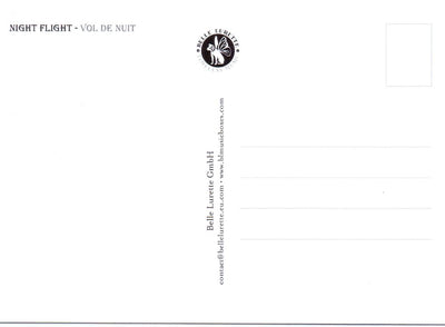 Carte postale illustrée cd01 : vol de nuit. 6 pièces