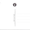 Carte postale illustrée cd03 : piano zèbre 6 pcs