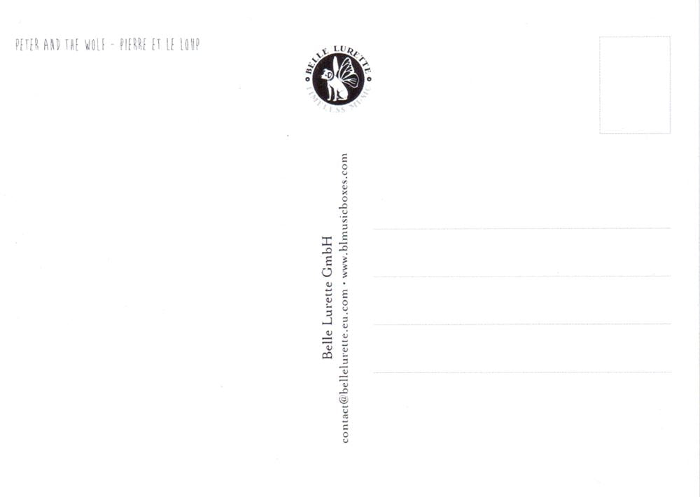 Carte postale illustrée cd05: peter the w 6 pcs