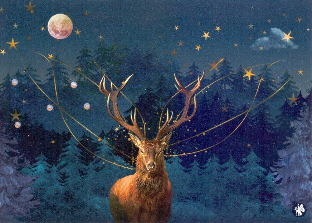 Carte postale illustrée CD10 : Noël dee 6 pcs