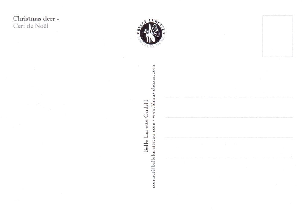 Carte postale illustrée CD10 : Noël dee 6 pcs