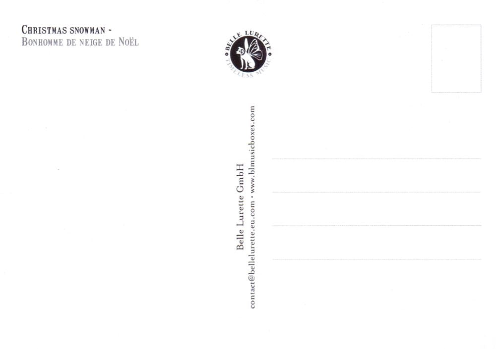 Carte postale illustrée cd11: Noël sno 6 pcs