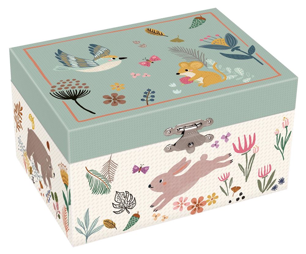 Boîte à bijoux avec musique. oiseau. 3+