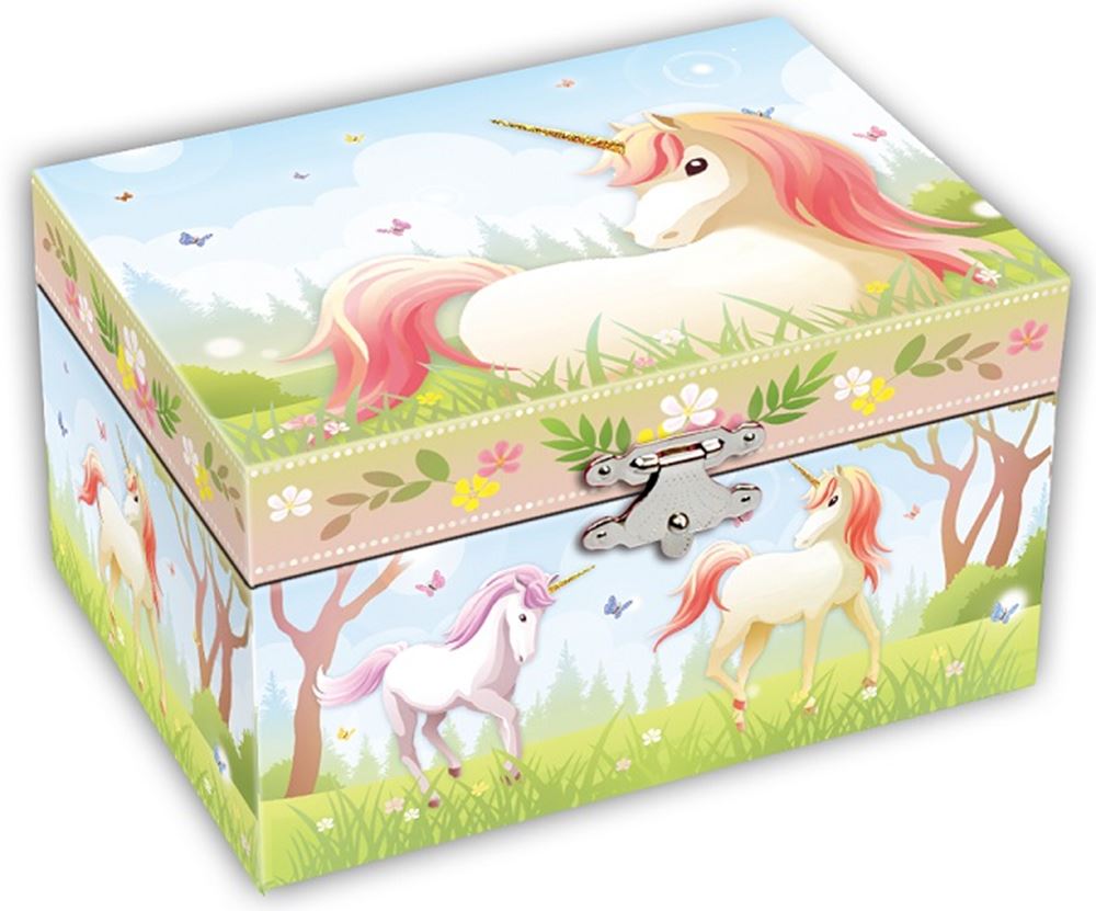 Boîte à bijoux avec musique. licorne. 3+