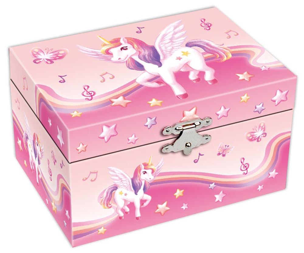 Boîte à bijoux avec musique. licorne. 3+