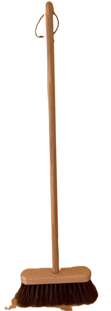 Balai de rue pour enfants en cheveux naturels. 80 cm. 3+