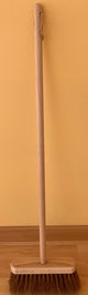 Balai de rue pour enfants en cheveux de coco. 80 cm. 3+