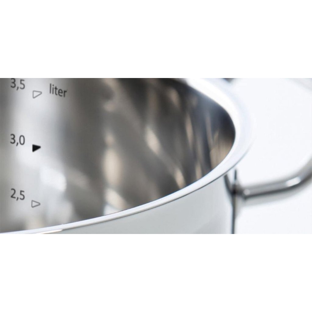 BK Precision Pan Set 4 pièces en verre en acier inoxydable en verre