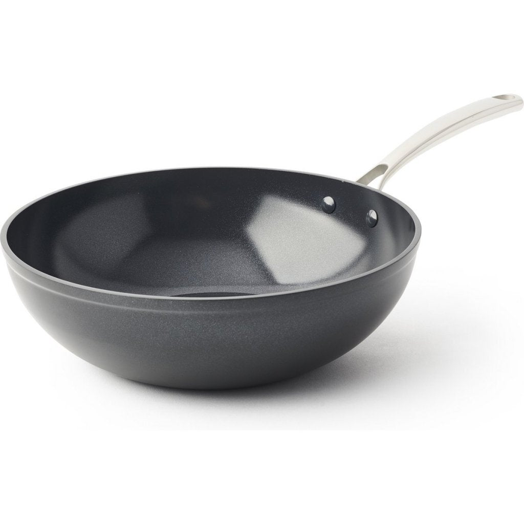 Bk supérieur en céramique wokpan 30 cm noir