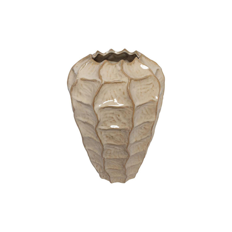 Countryfield vase rialto m beige l25w25h37cm