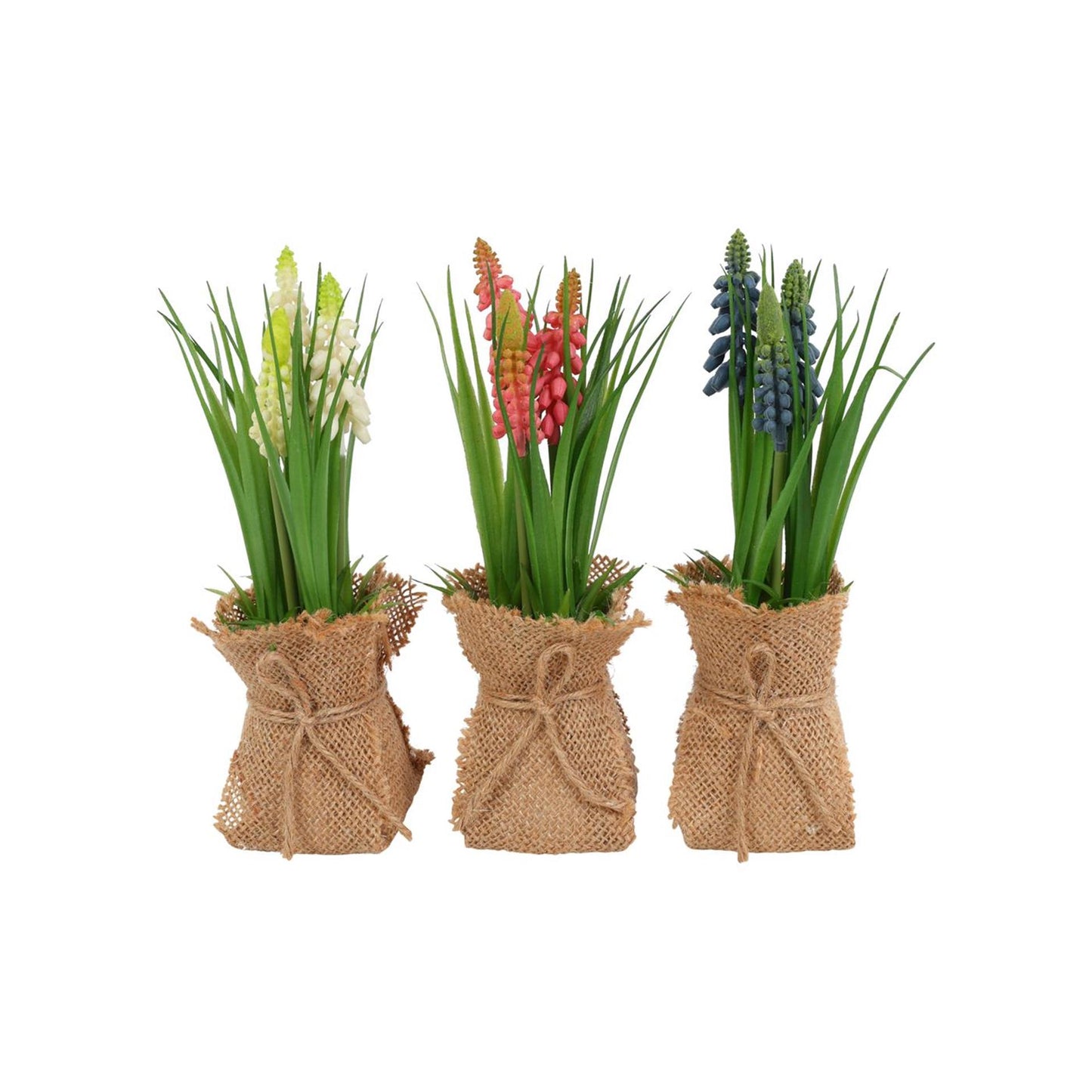 Countryfield fleur artificielle en pot muscari h20cm