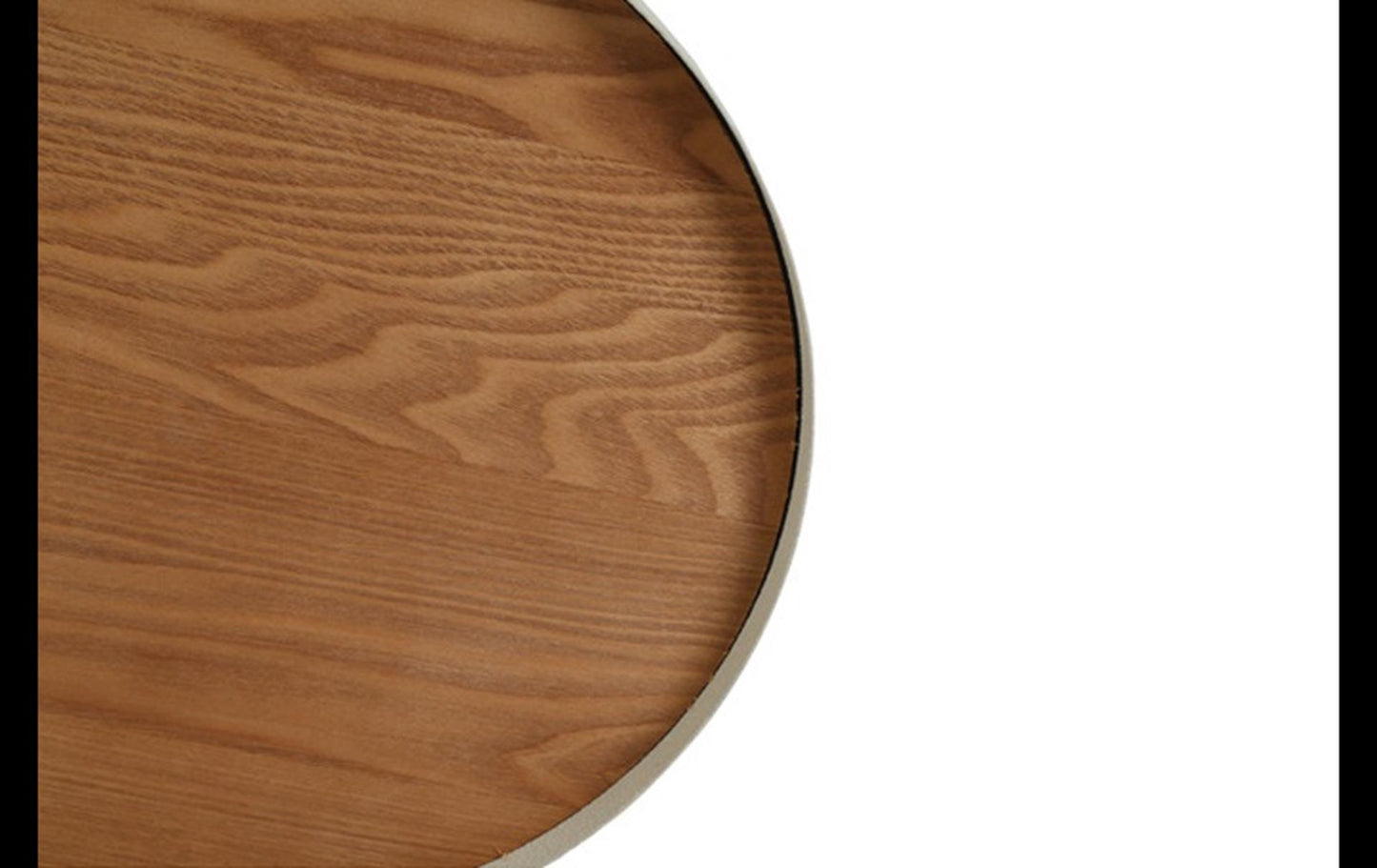 Plateau Countryfield métal crème ø35cm