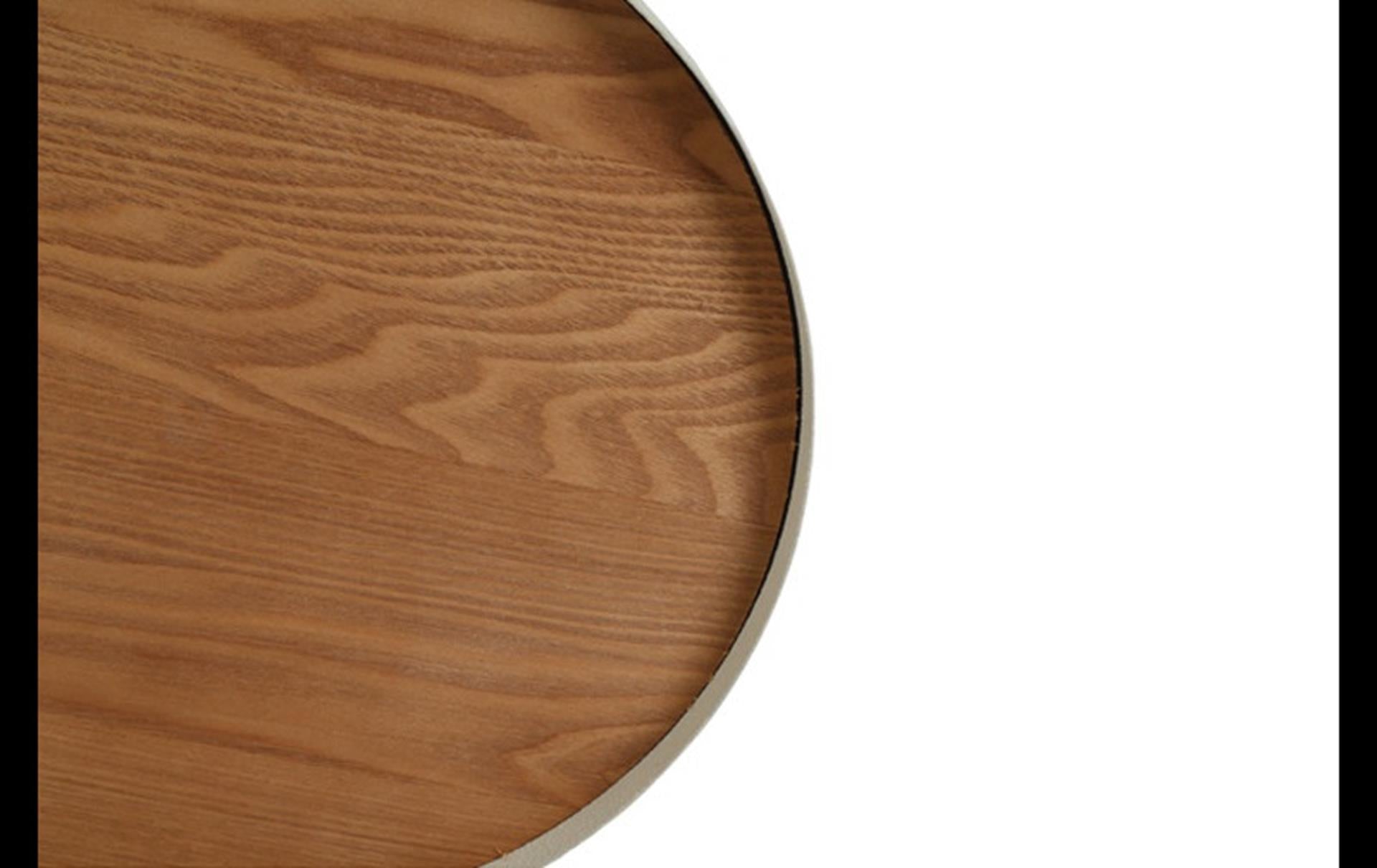 Plateau Countryfield métal crème ø35cm