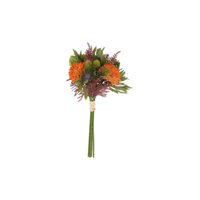 Countryfield bouquet artificiel dhalia mix orange h25cm