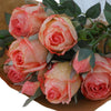 Countryfield bouquet artificiel rose rose h44cm