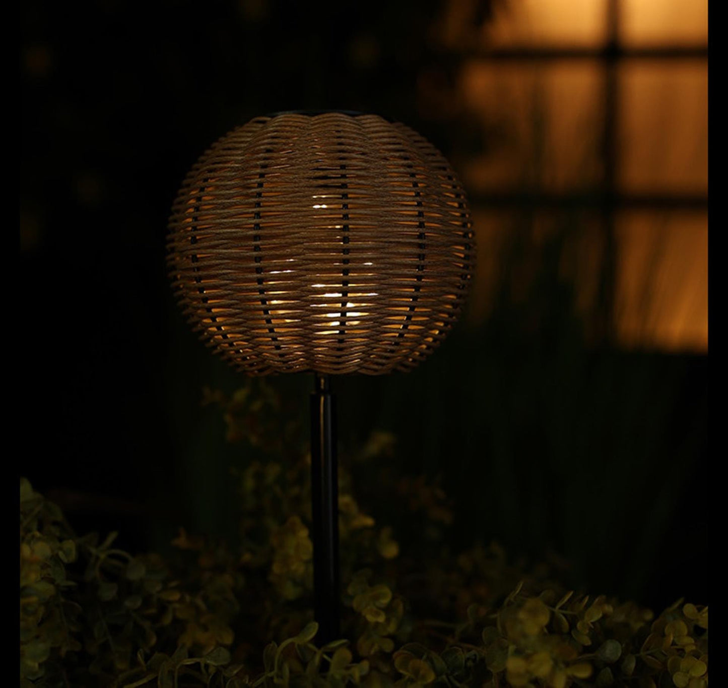 Lampe de table solaire Countryfield marron h30cm