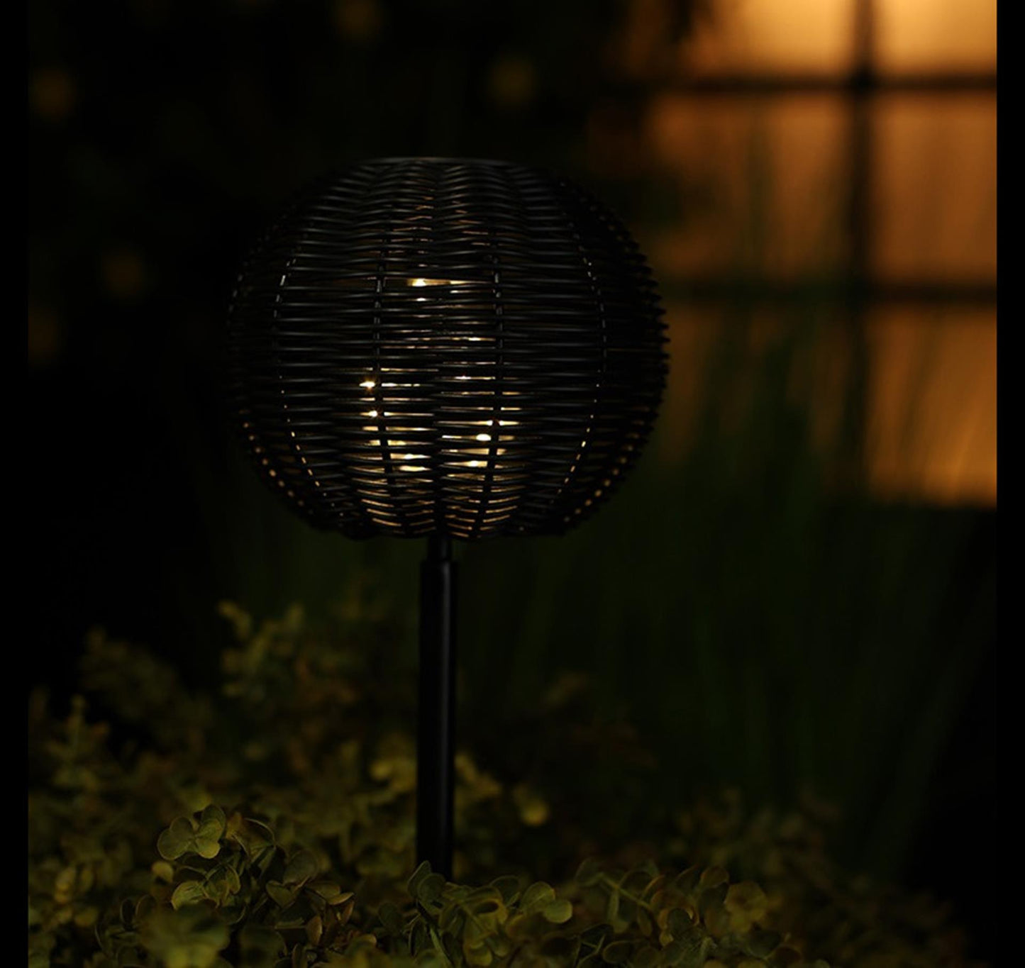 Lampe de table solaire Countryfield noire h30cm