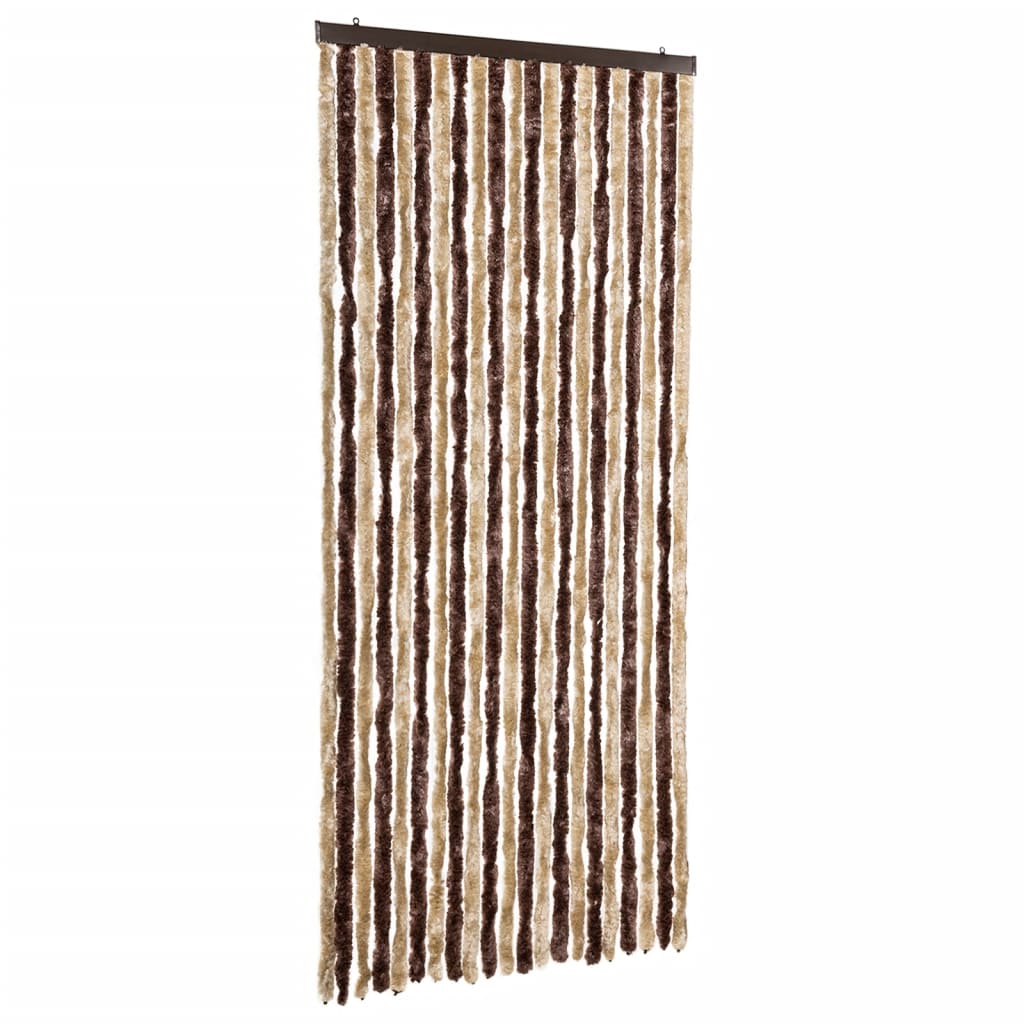 Vidaxl Fly Curtain 90x220 cm CHENILLE BEIGE ET BRORM LECT