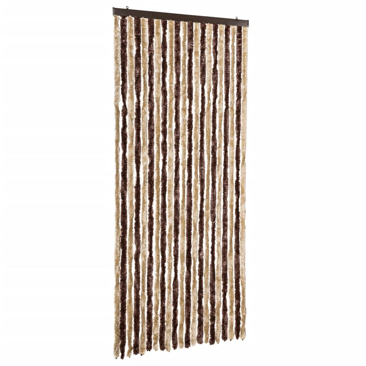 Vidaxl Fly Curtain 90x220 cm CHENILLE BEIGE ET BRORM LECT