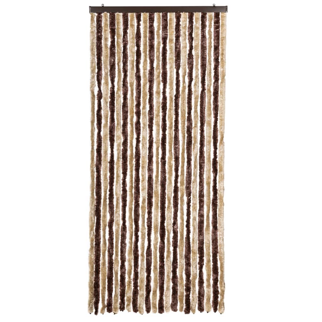 Vidaxl Fly Curtain 90x220 cm CHENILLE BEIGE ET BRORM LECT