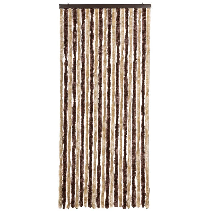 Vidaxl Fly Curtain 90x220 cm CHENILLE BEIGE ET BRORM LECT