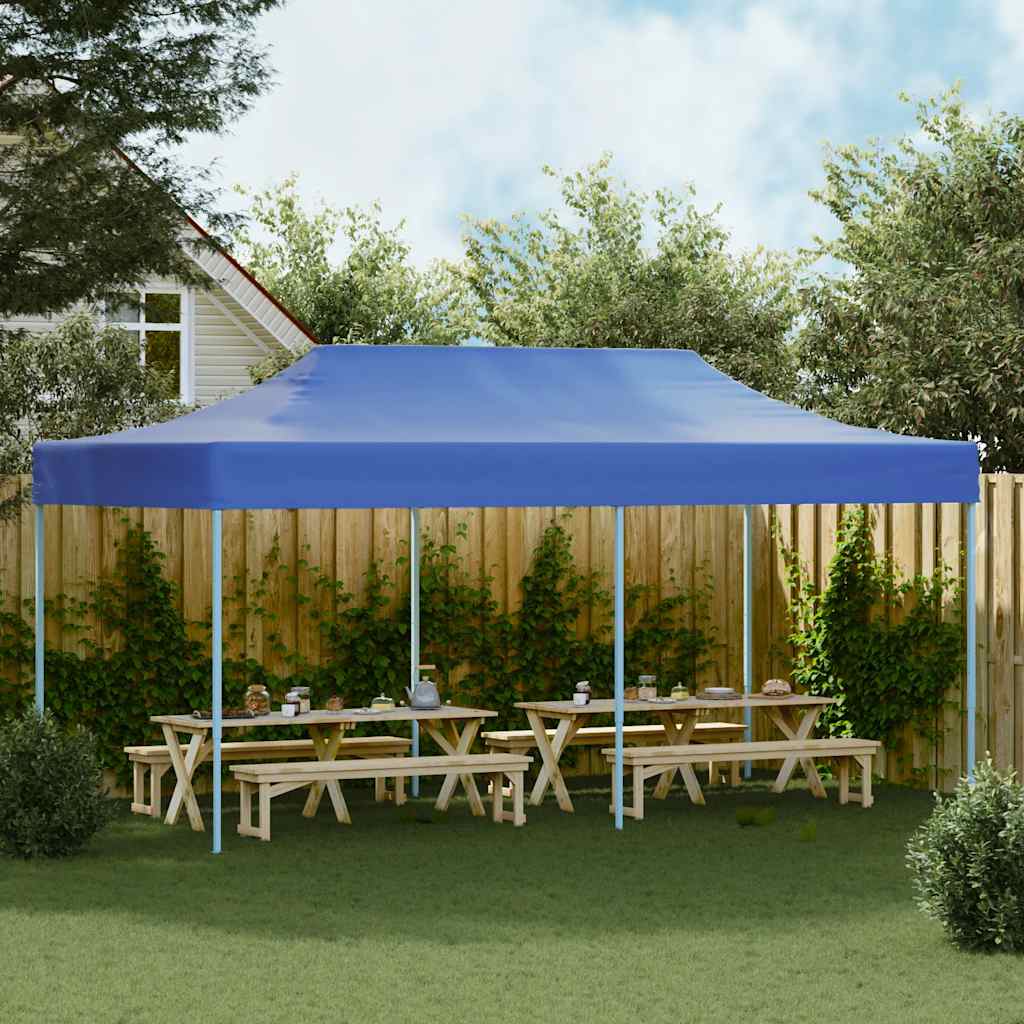 Vidaxl pop-up de tente pliante 3x6 m bleu